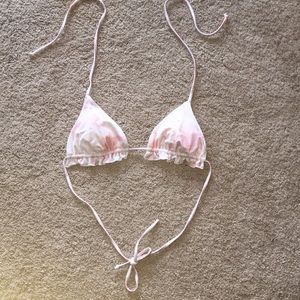 Flower string bikini top